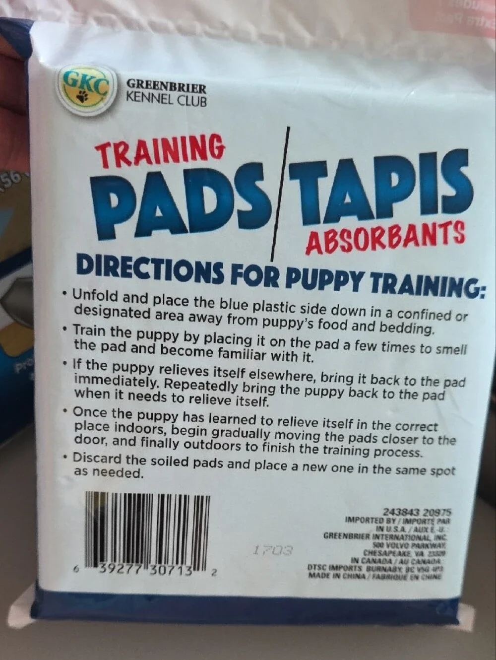 20 Training Pads Plus 1 XL Pad NWT